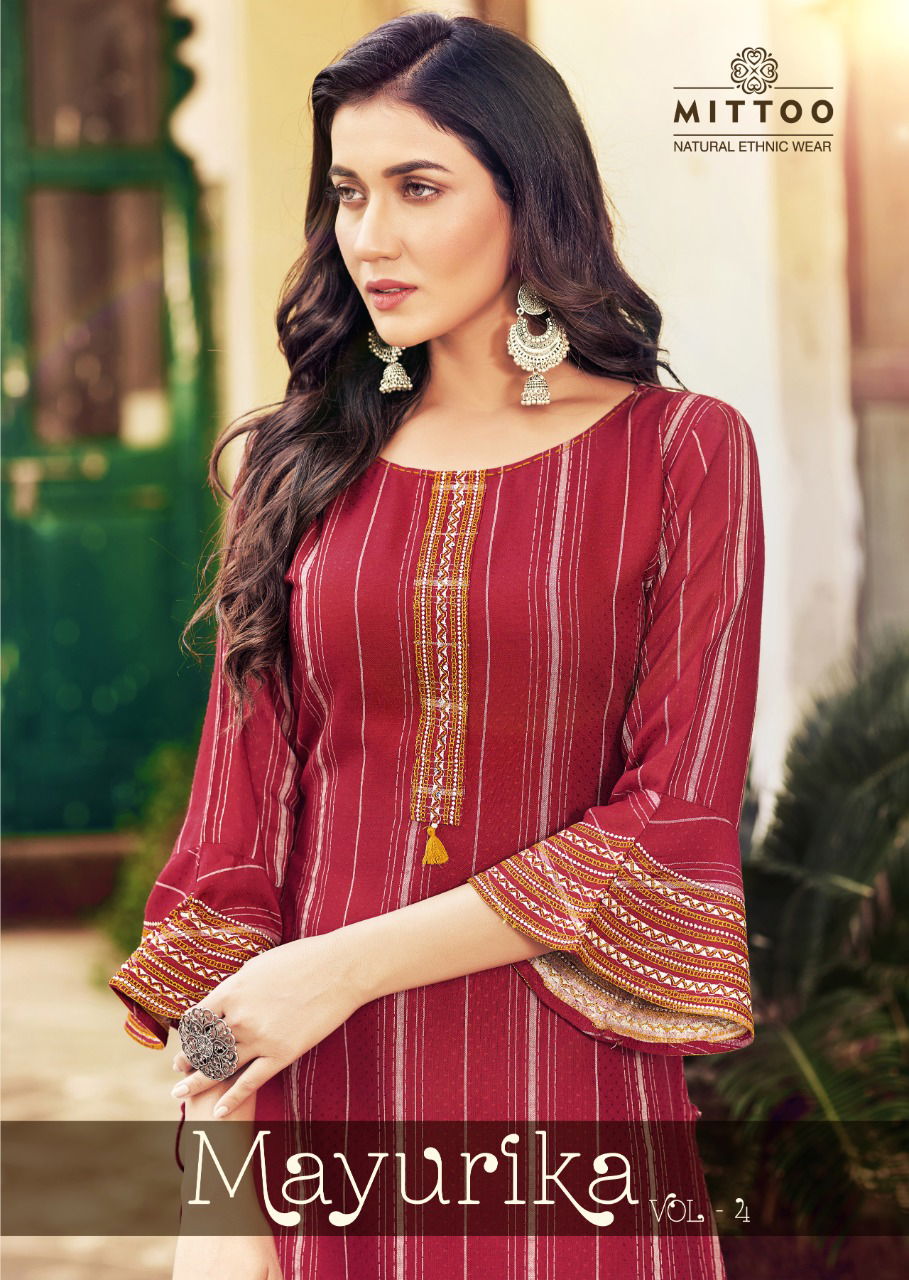 Mittoo Mayurika 4 Ethnic Wear Viscose Designer Kurti Latest Collection